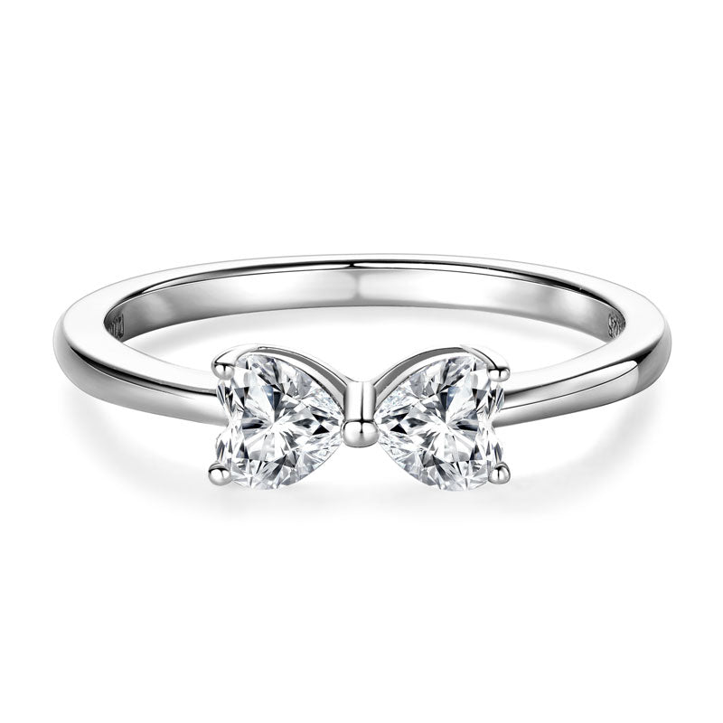 Adele Heart Bow Ring view 2