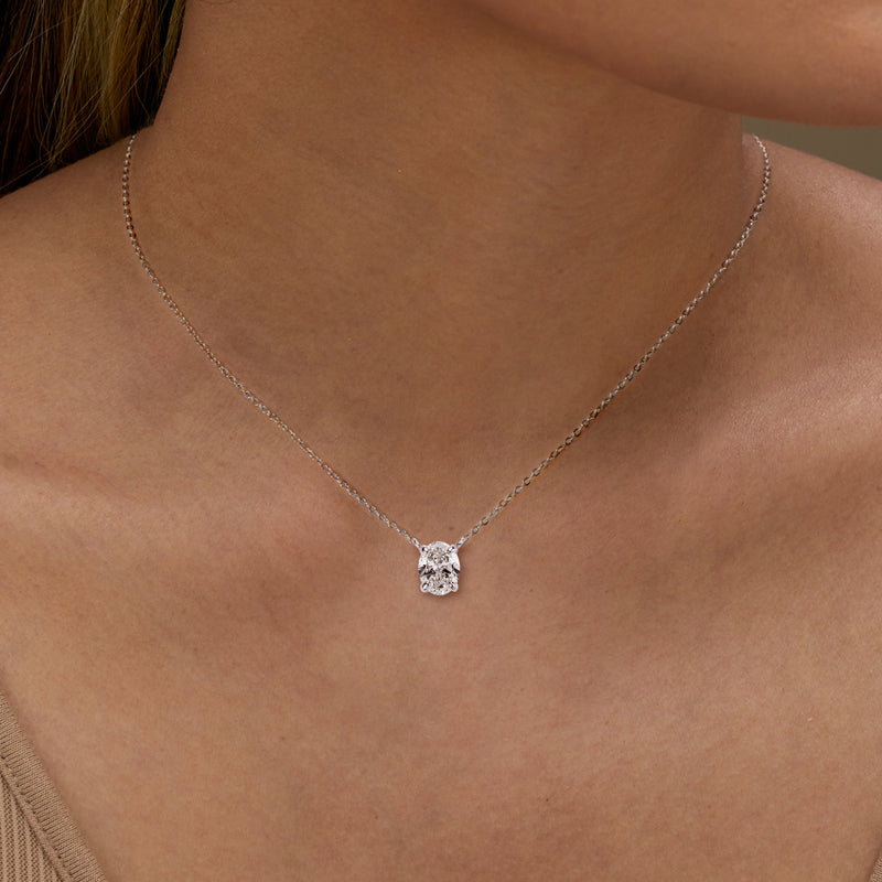 Solange Crushed Ice Oval Necklace view 7