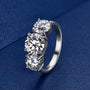 Yvonne Shared Prong Trilogy Ring view 6
