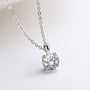 Mia Solitaire Pendant in sterling silver
