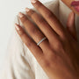 Lorraine Beaded Pave Band view 7