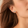 Leontine Bezel Trio Climber Studs view 8