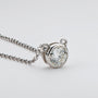 Clotilde Bezel Solitaire Necklace view 6