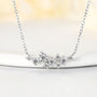 Celeste Cluster Necklace in sterling silver