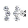 Leontine Bezel Trio Climber Studs view 2