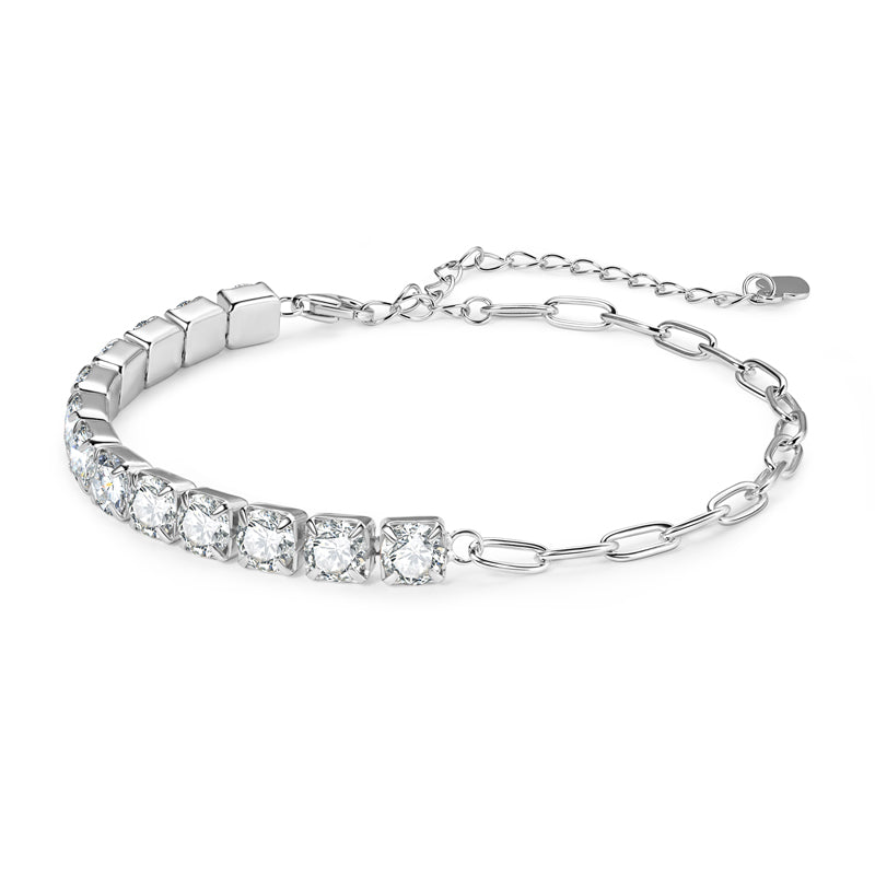 Lucille Tennis and Paperclip Bracelet view 2