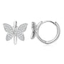 Noelle Butterfly Pave Huggies view 3