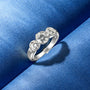 Romane Three Stone Bezel Ring view 4