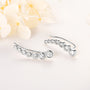 Yolande Graduated Bezel Climbers in sterling silver, view 7