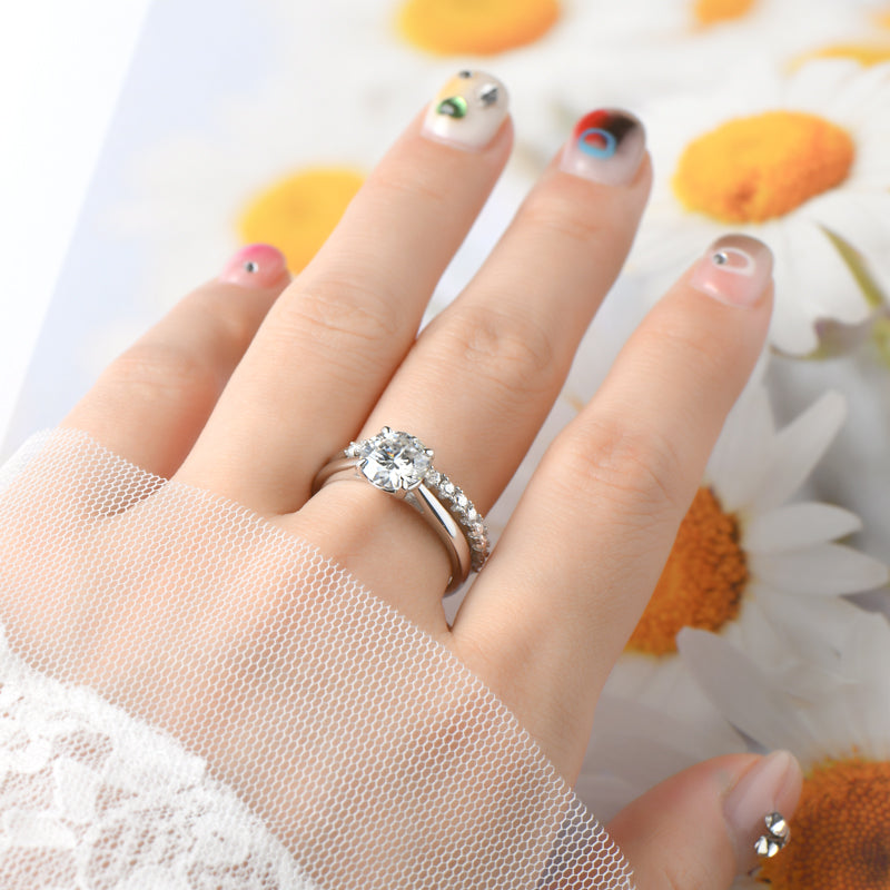 Eloise Bridal Ring Set view 8