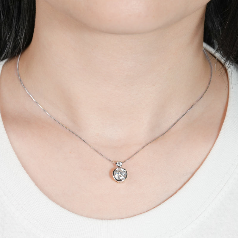 Lucie Bezel Drop Pendant view 7