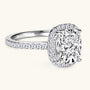 Eugenie Cushion Halo Ring view 5