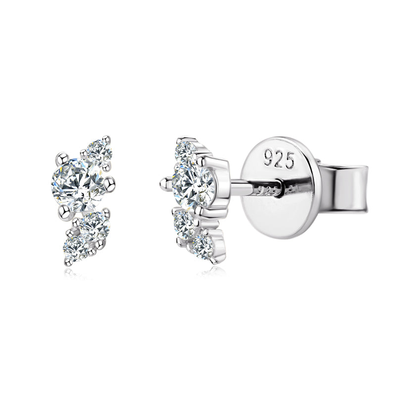 Fleur Cluster Climber Studs view 2