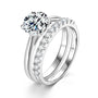 Eloise moissanite bridal ring set in sterling silver
