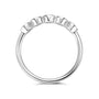 Seraphina Five Stone Bezel Ring in sterling silver