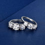 Yvonne Shared Prong Trilogy Ring view 7