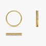 Lorraine Beaded Pave Band in gold plated view 6