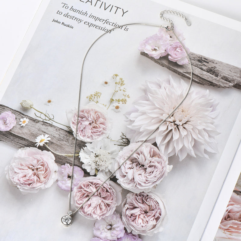 Lucie Bezel Drop Pendant view 5