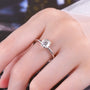 Albane Bezel Solitaire Ring in sterling silver, view 9