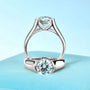 Constance Half Bezel Solitaire Ring view 7