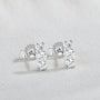 Apolline Three Stone Bar Studs view 4