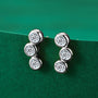 Leontine Bezel Trio Climber Studs view 5