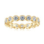 Marceline Bezel Eternity Band in gold plated view 6