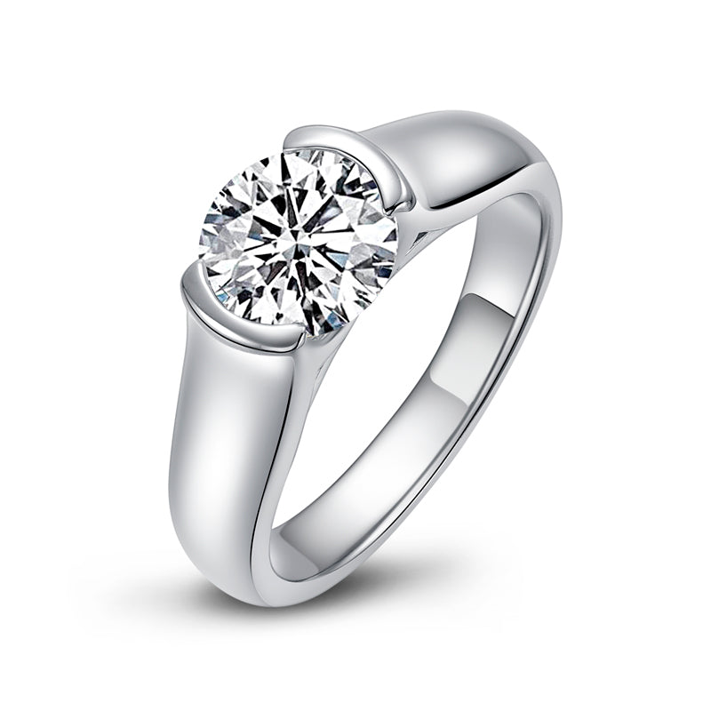 Constance Half Bezel Solitaire Ring view 5