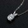 Oceane Oval Solitaire Pendant view 8