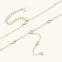 Lumiere Bezel Y Necklace in gold plated
