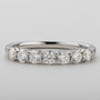 Adeline Seven Stone Half Eternity Band view 2