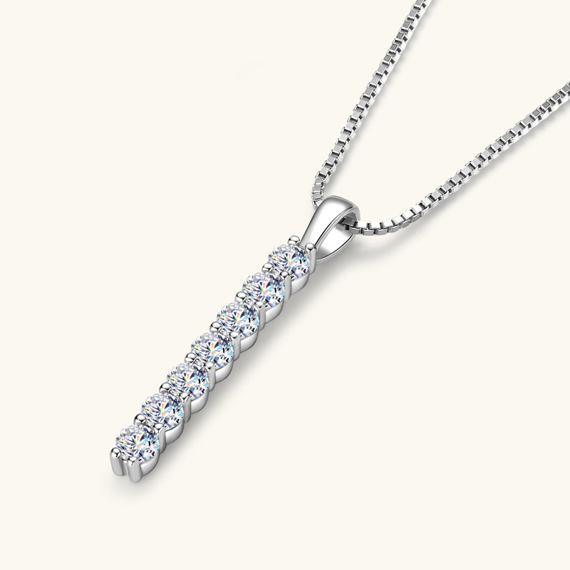 Blanche Seven Stone Drop Necklace view 2
