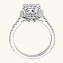 Eugenie Cushion Halo Ring view 7
