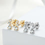 Oriane Three Stone Climber Studs view 3