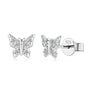 Nadine Pave Butterfly Studs view 2