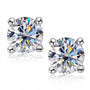 Julienne Four Prong Studs in sterling silver