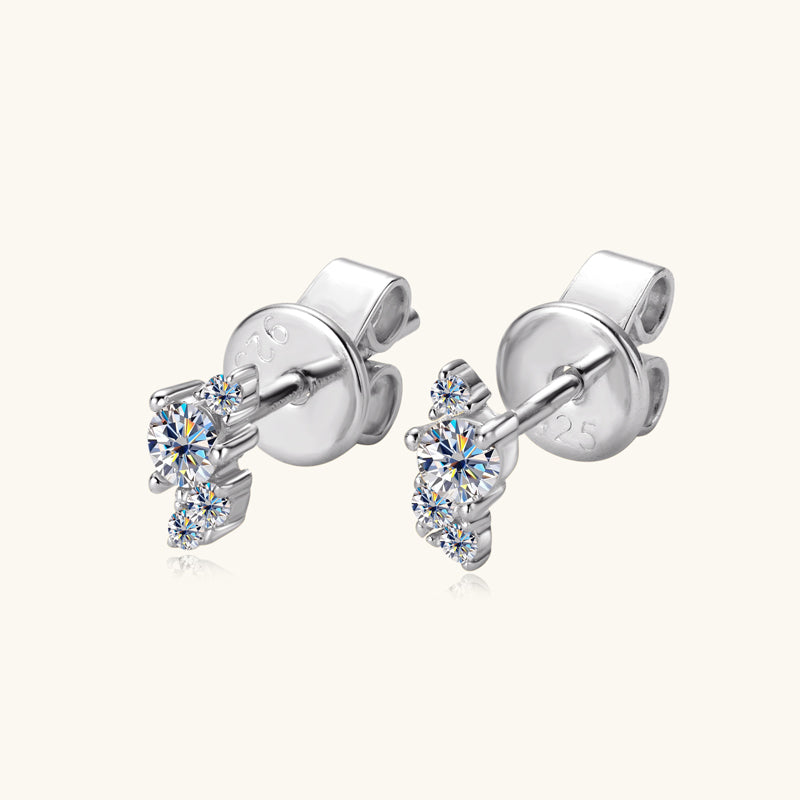 Fleur Cluster Climber Studs view 5