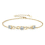 Josephine Infinity Trio Bracelet in gold plated view 3