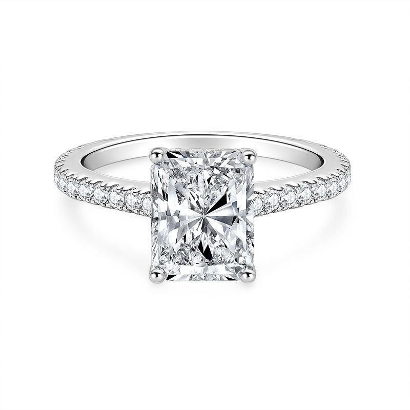 Clarisse Radiant Hidden Halo Ring view 2