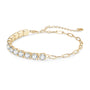 Lucille Tennis and Paperclip Bracelet in gold plated view 6