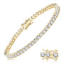 Luisa Tennis Bracelet in gold plated