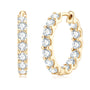 Gaelle Inside Out Hoops in gold plated view 4