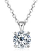 Mia Solitaire Pendant in sterling silver