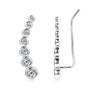 Yolande Graduated Bezel Climbers in sterling silver, view 2