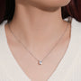 Berenice Oval Solitaire Necklace view 7