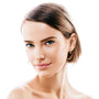 Genevieve Bezel Half Hoops view 8