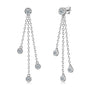 Ambre Bezel Tassel Drop Earrings view 2