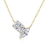 Victoire Toi et Moi Pendant in gold plated view 3