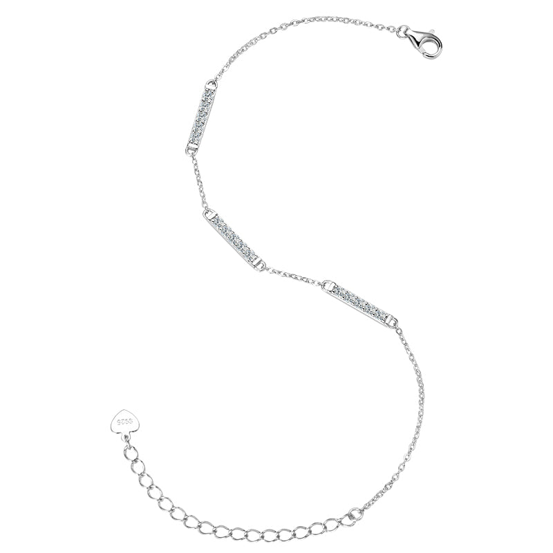 Mirabelle Three Bar Bracelet in sterling silver