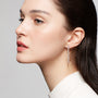 Simone Tennis Drop Earrings in sterling silver, view 9